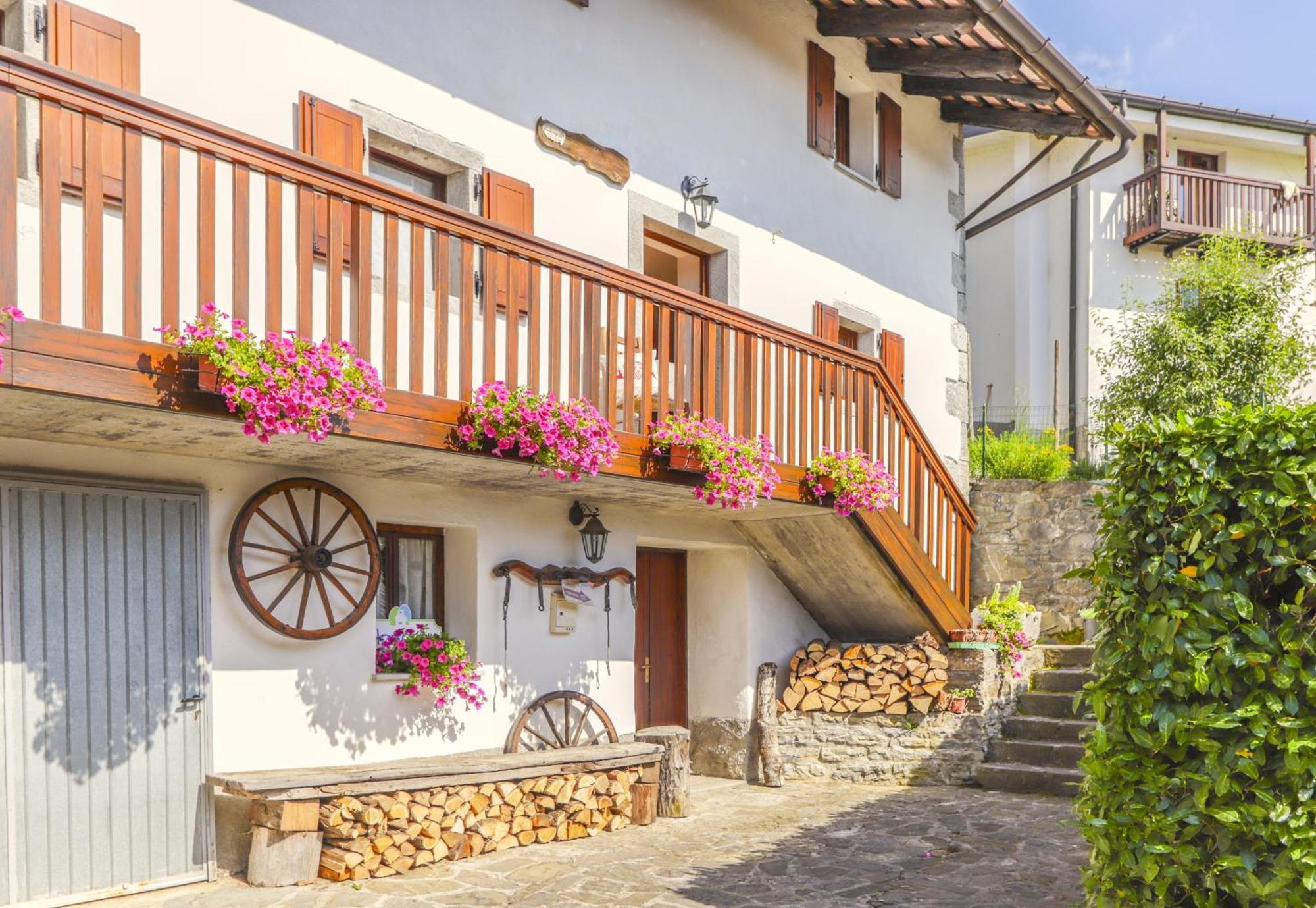 Casa Cebajova Villa Tribil di Sopra Bagian luar foto